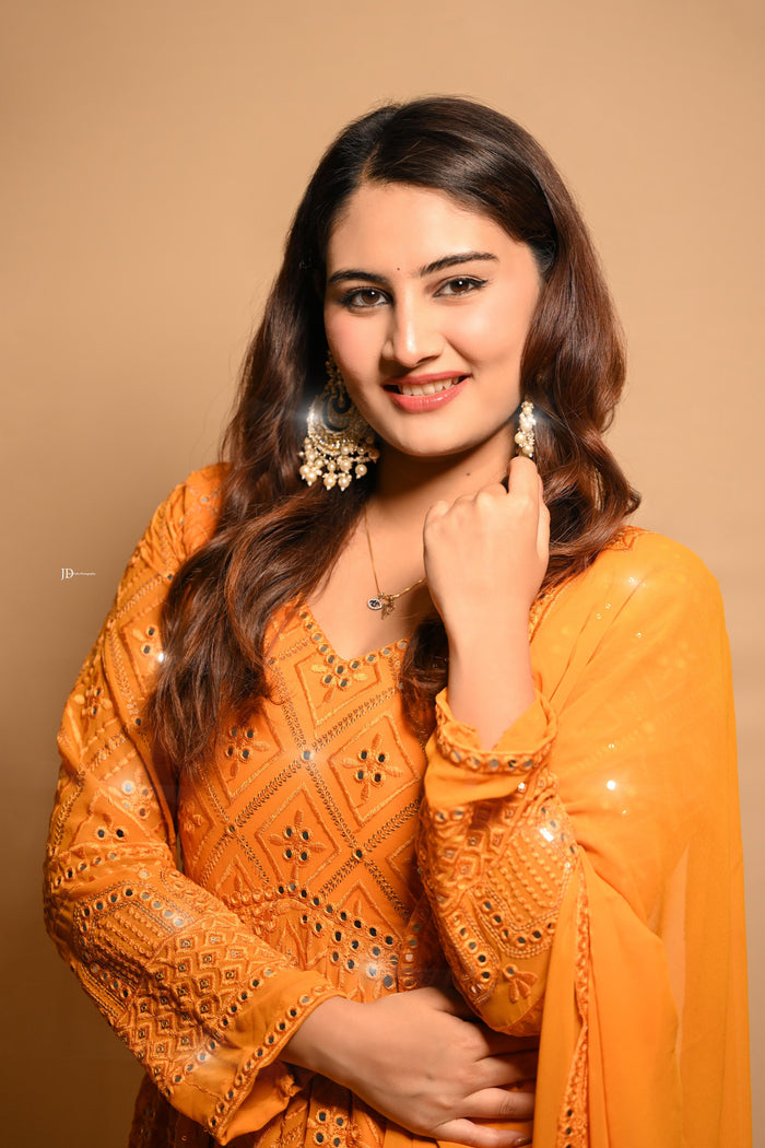 Ruhi's Premium Quality Anarkali Suit Set